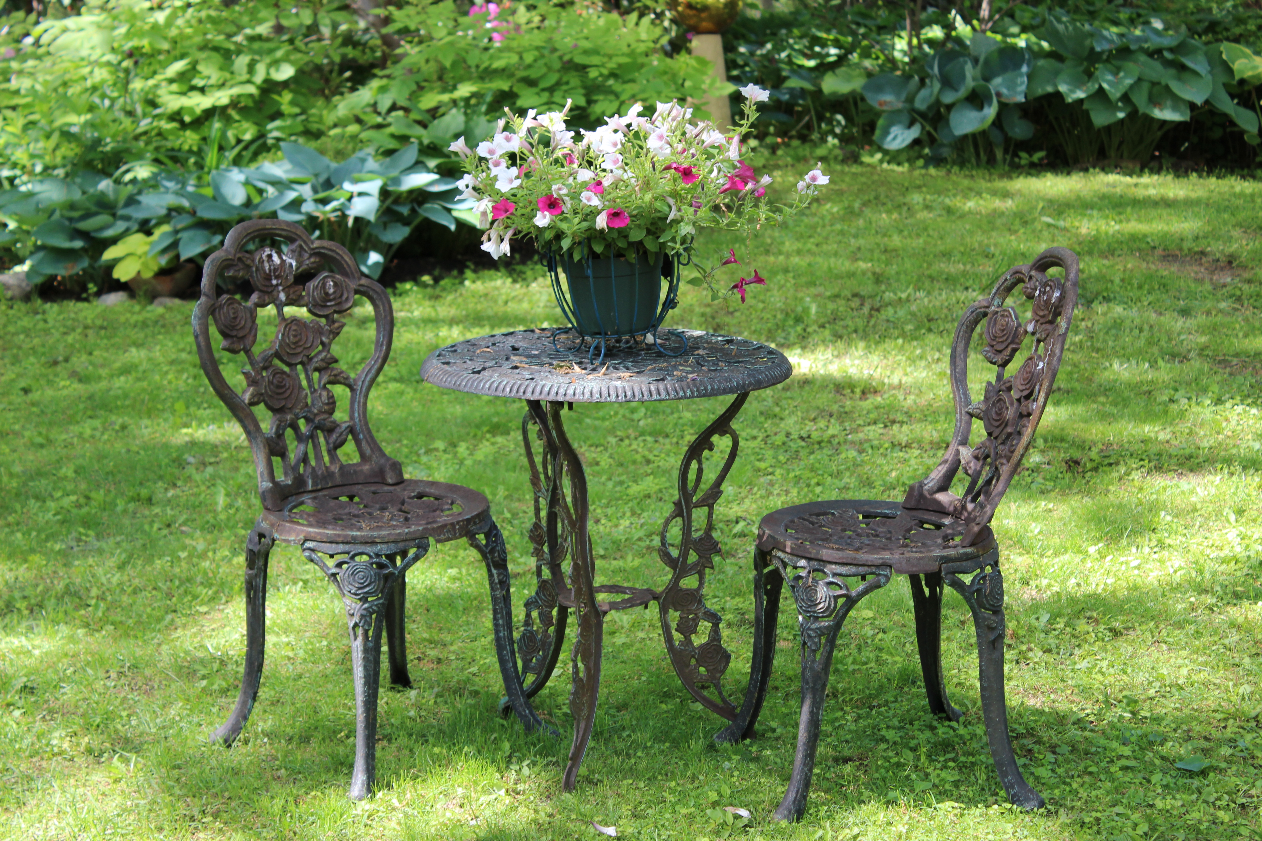 Cast Iron Garden Furniture Became Popular After 1860 American within cast iron garden furniture for your Reference