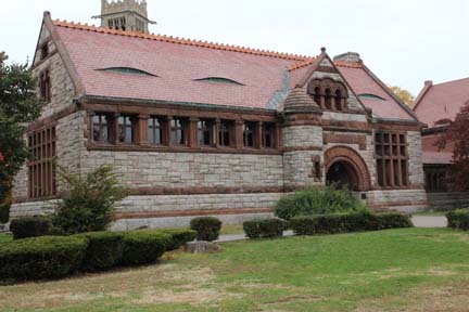 The Thomas Crane Library, built in 1881, in Quincy, Mass.