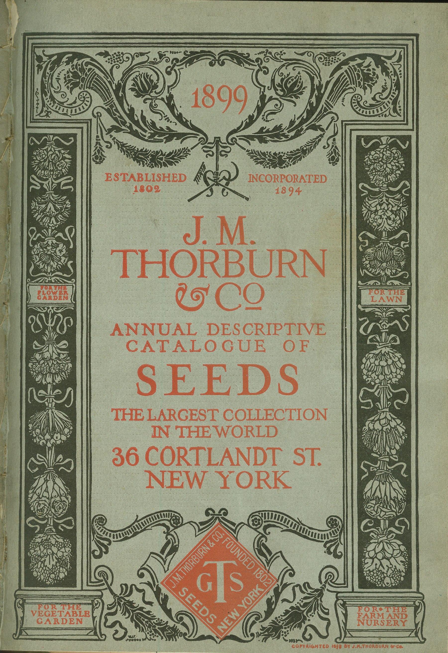 1899 Thorburn seed catalog
